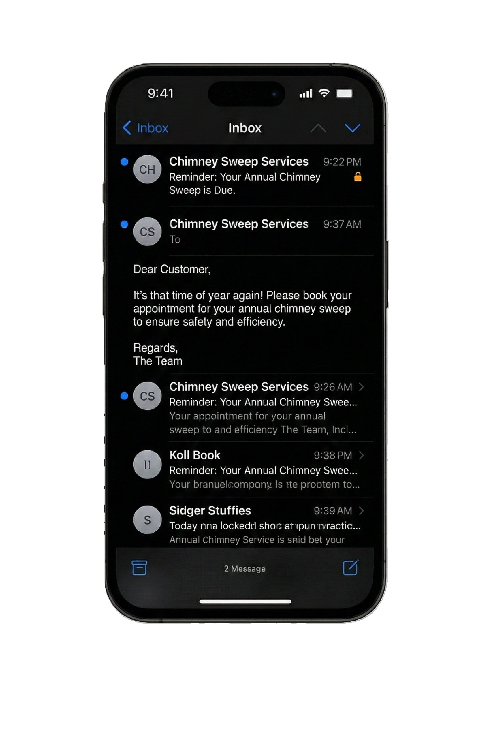 Automated messaging preview